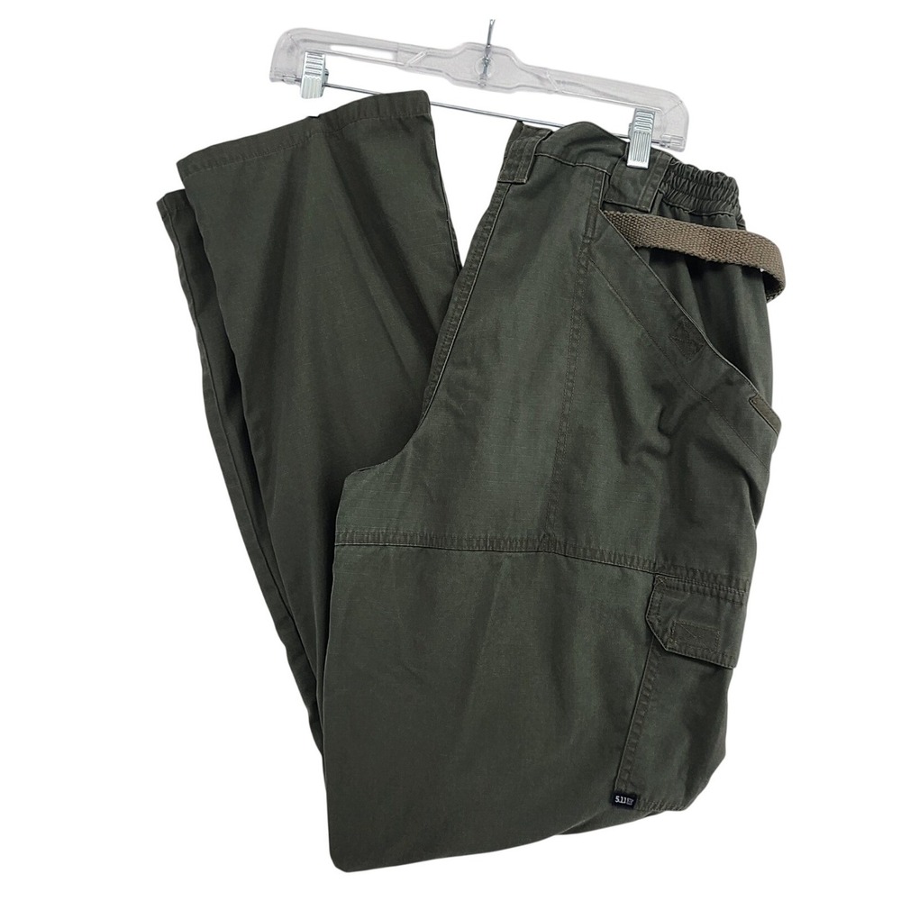 5.11 Tactical 12 Green Cargo Pants Ripstop Utility Hiking Workwear Gorpcore Mens